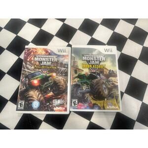Lot of 2 monster jam Wii games urban assault and path of destruction